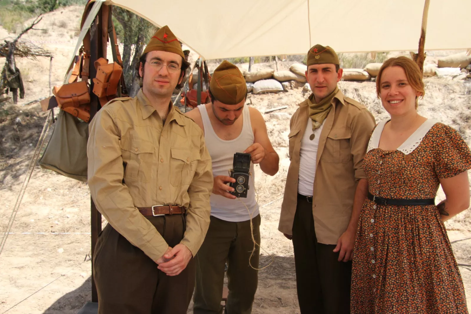 Recreación de la Batalla del Ebro de Fayón. Foto Carlos Neofato