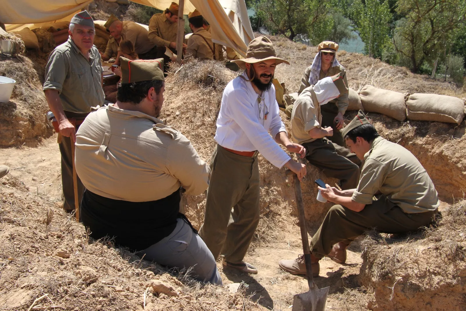 Recreación de la Batalla del Ebro de Fayón. Foto Carlos Neofato