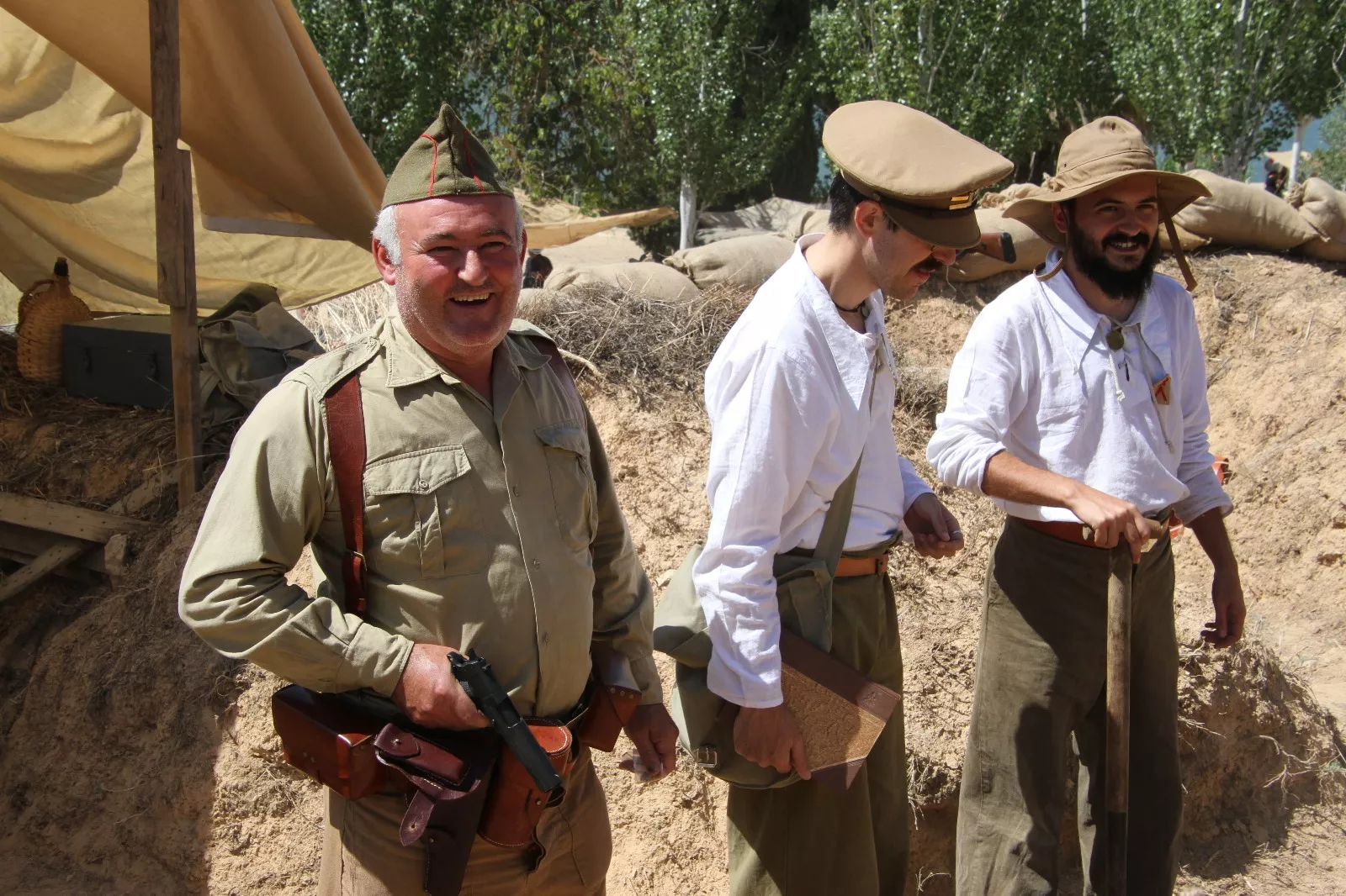 Recreación de la Batalla del Ebro de Fayón. Foto Carlos Neofato