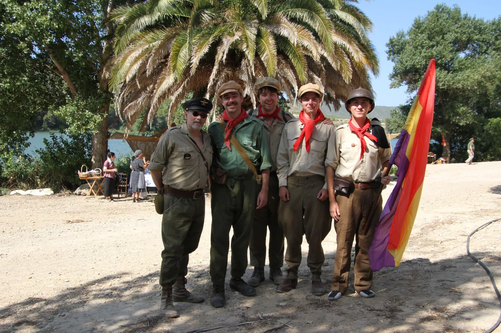Recreación de la Batalla del Ebro de Fayón. Foto Carlos Neofato