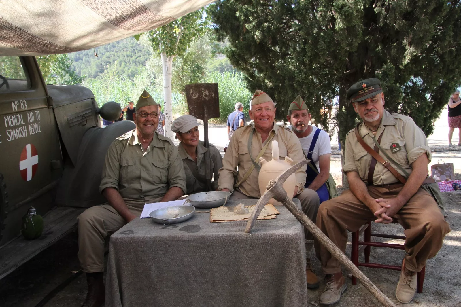 Recreación de la Batalla del Ebro de Fayón. Foto Carlos Neofato