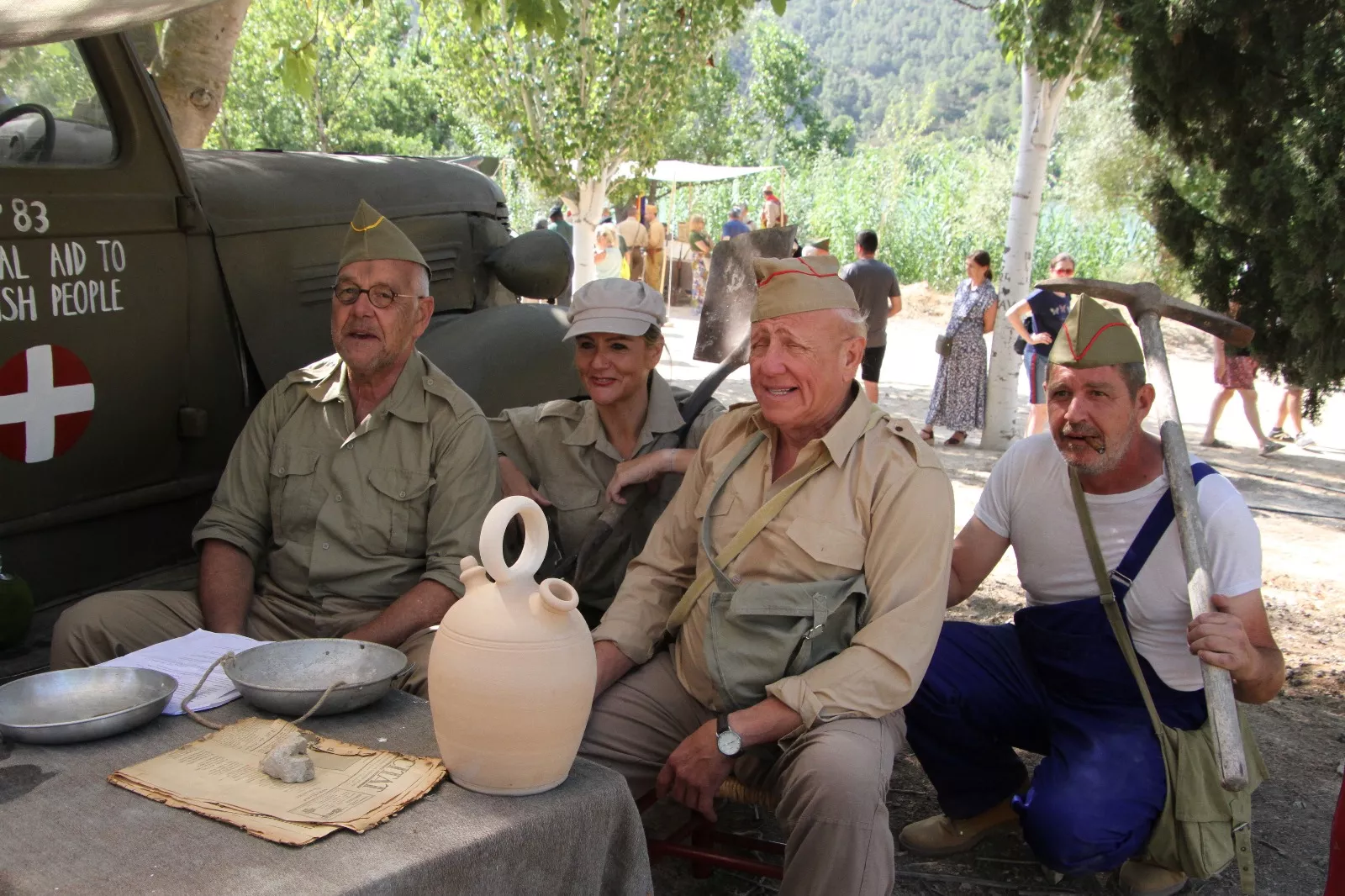 Recreación de la Batalla del Ebro de Fayón. Foto Carlos Neofato