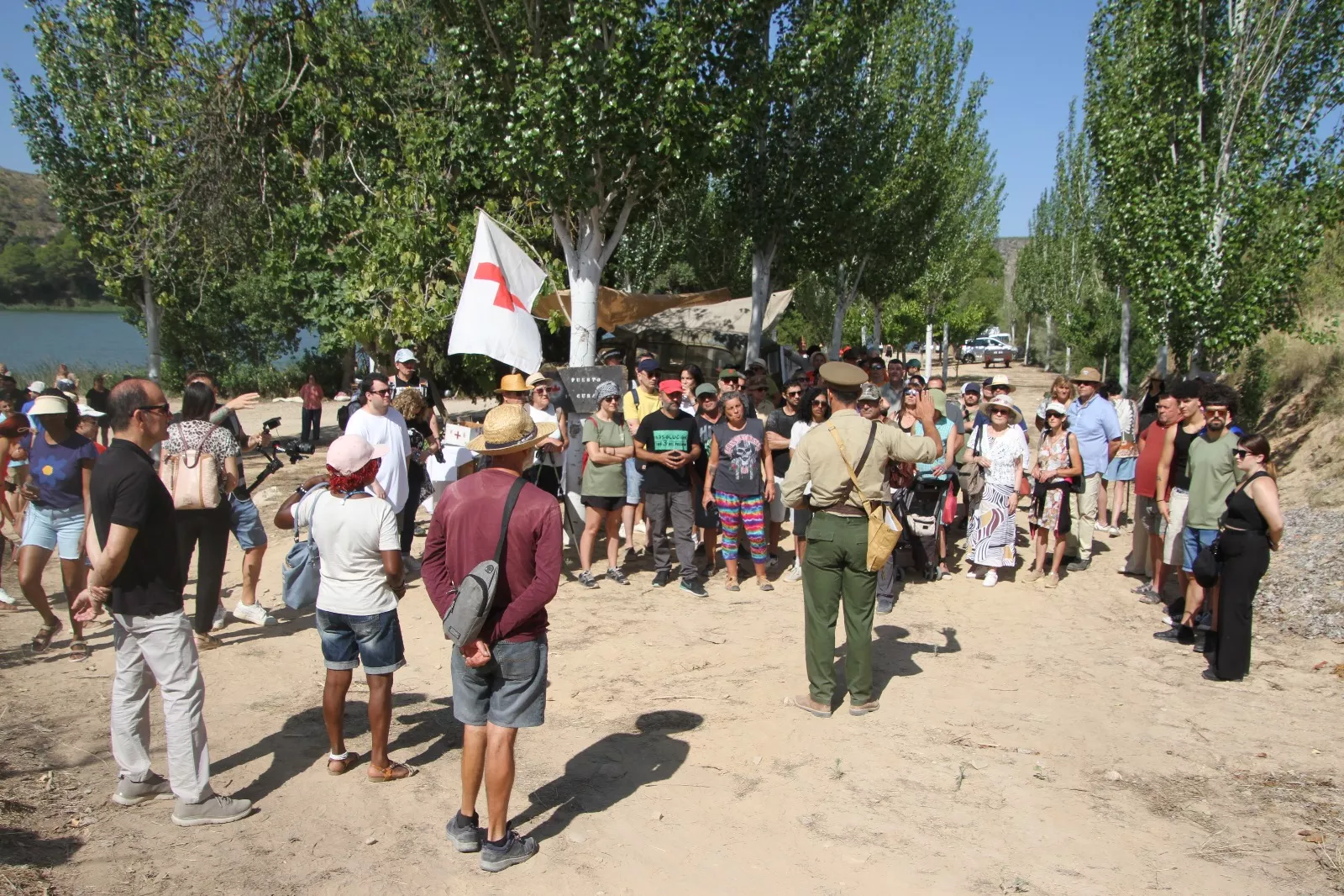 Recreación de la Batalla del Ebro de Fayón. Foto Carlos Neofato