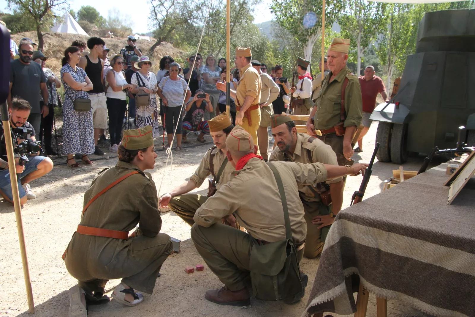 Recreación de la Batalla del Ebro de Fayón. Foto Carlos Neofato