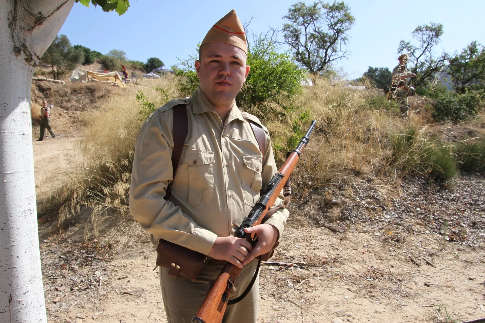 Recreación de la Batalla del Ebro de Fayón. Foto Carlos Neofato