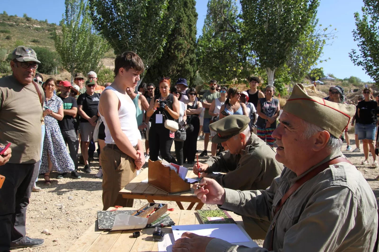 Recreación de la Batalla del Ebro de Fayón. Foto Carlos Neofato