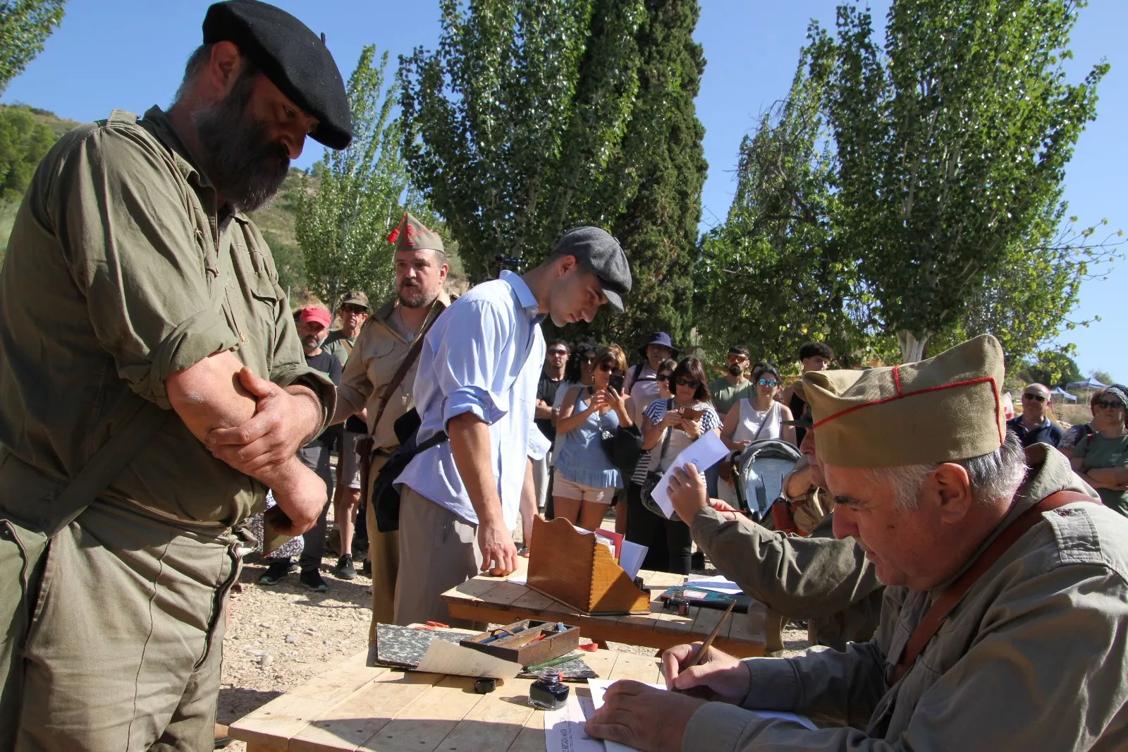 Recreación de la Batalla del Ebro de Fayón. Foto Carlos Neofato