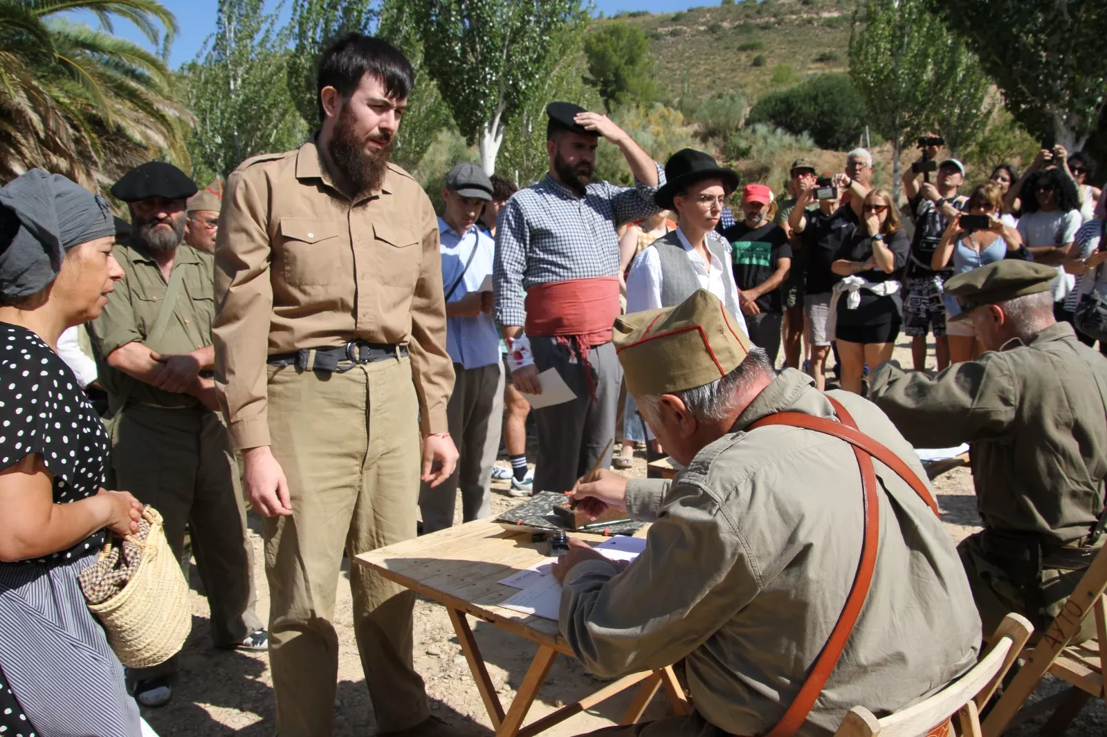 Recreación de la Batalla del Ebro de Fayón. Foto Carlos Neofato