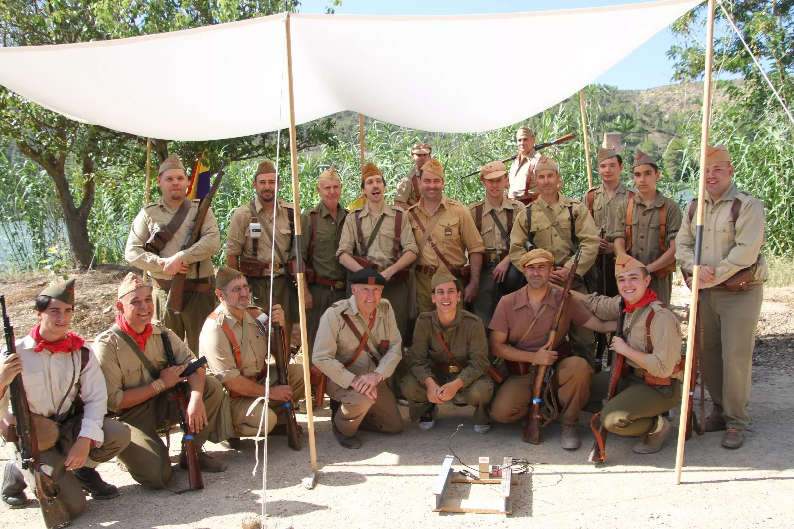 Recreación de la Batalla del Ebro de Fayón. Foto Carlos Neofato