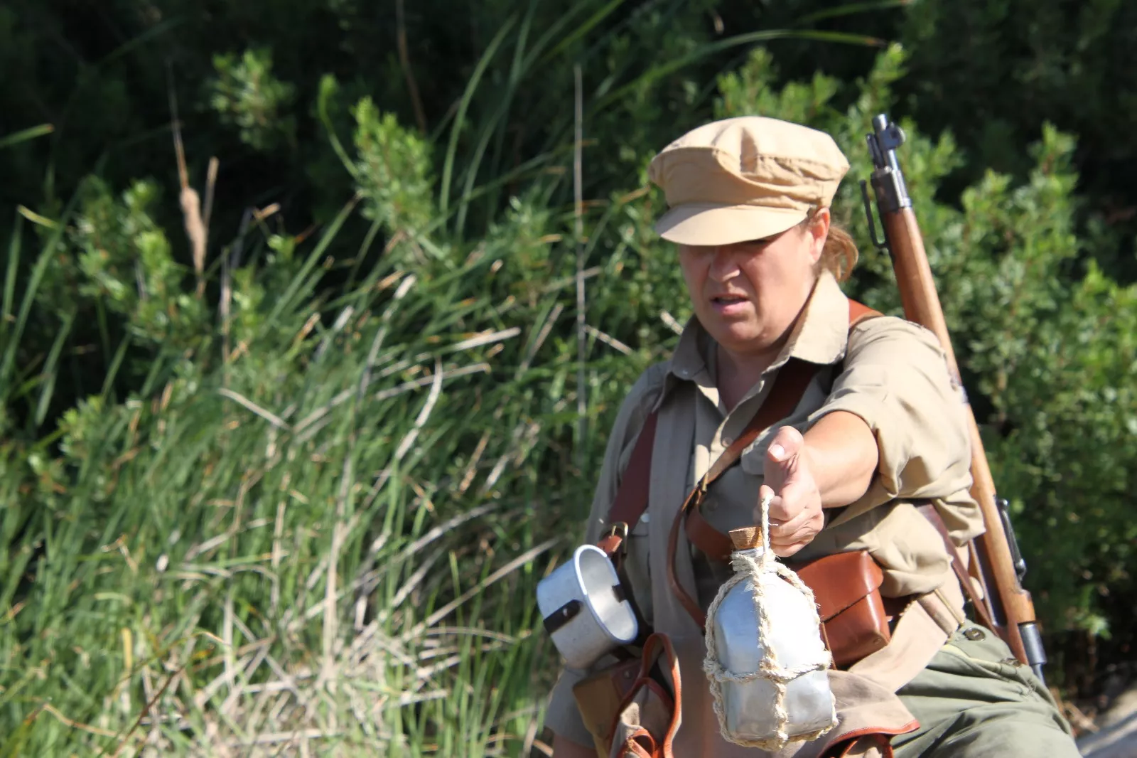 Recreación de la Batalla del Ebro de Fayón. Foto Carlos Neofato