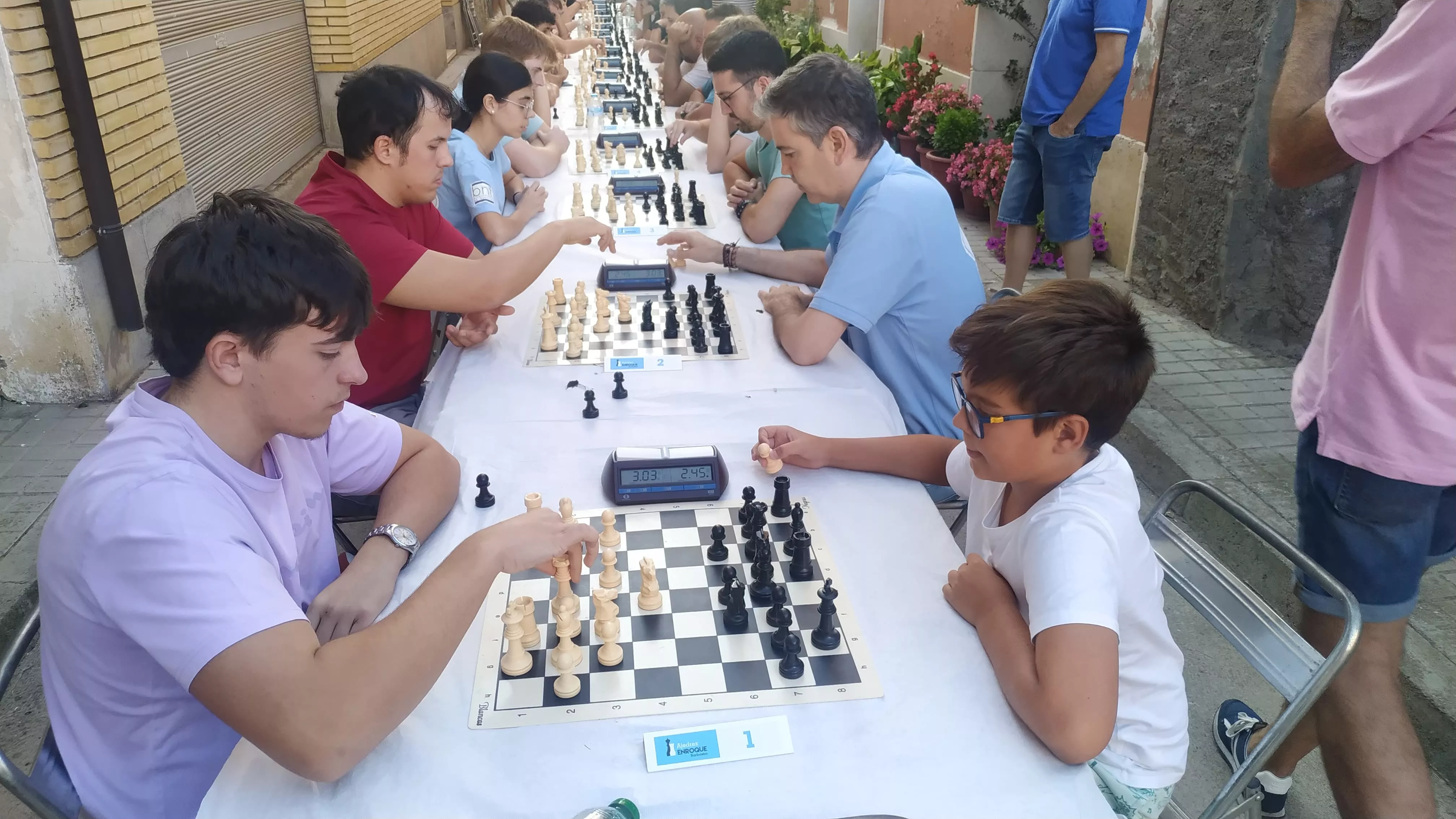 Segunda jornada del circuito de ajedrez del Somontano disputado en Berbegal.