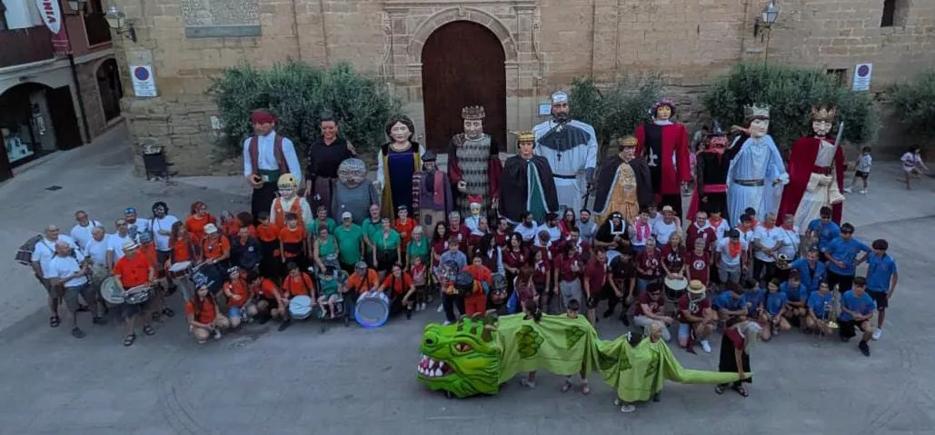 Segundo Encuentro de GIgantes de Adahuesca.