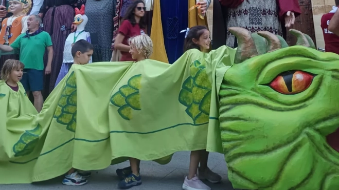 Segundo Encuentro de GIgantes de Adahuesca.