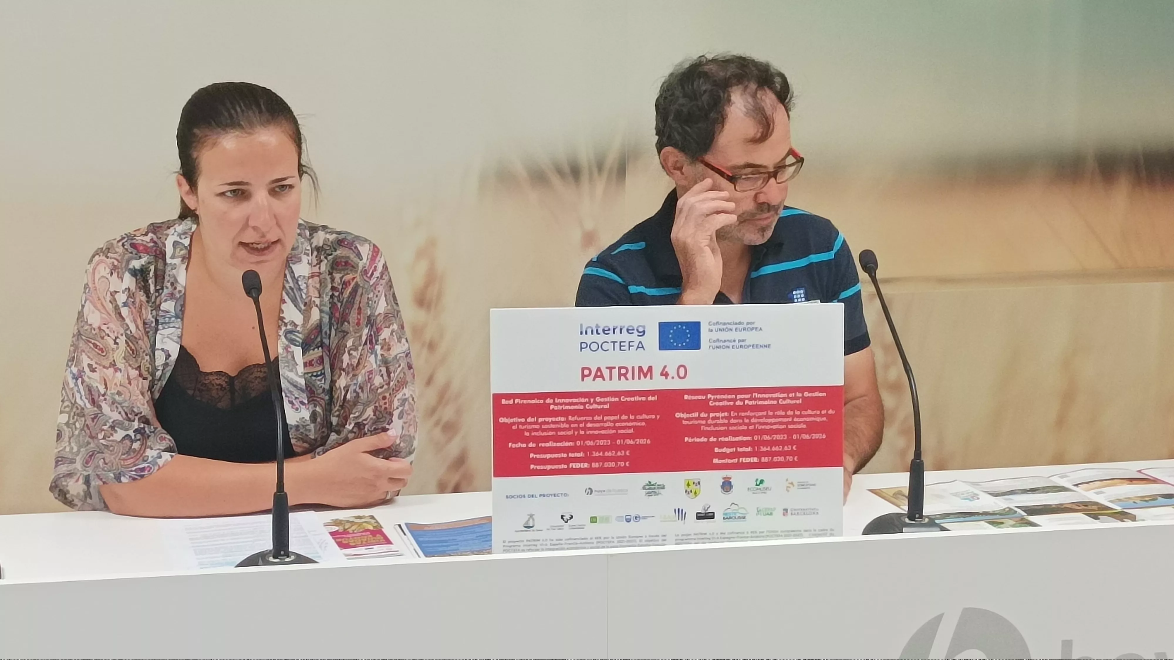 Mónica Soler, presidenta de la Comarca de La Hoya, en la presentación de los programas