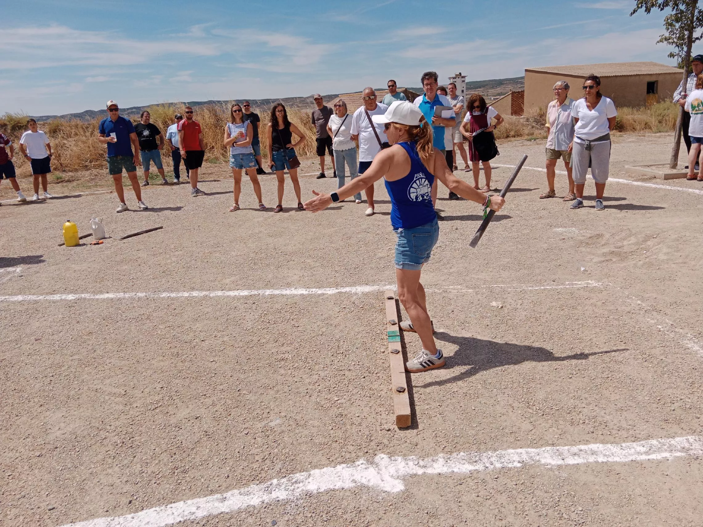 Juegos en Castejón de Monegros, barra senior femenina.