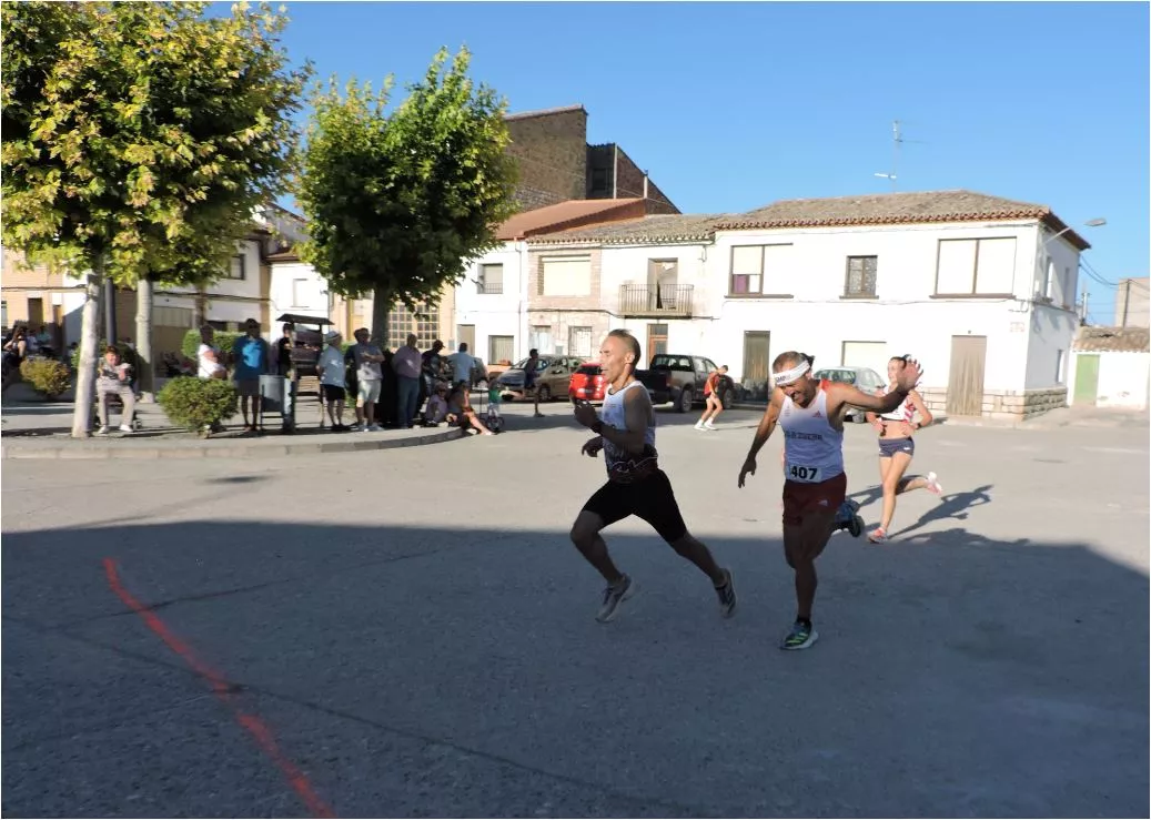 Castejón de Monegros. Abdeslam y Denis Lorda disputando una prima