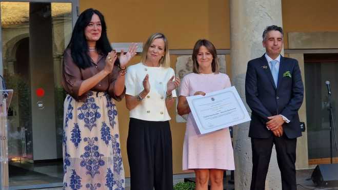 Entrega de la Parrilla de Oro a la Huerta Barbereta. Foto Myriam Martínez Entrega de la Parrilla de Oro a la Huerta Barbereta. Foto Myriam Martínez