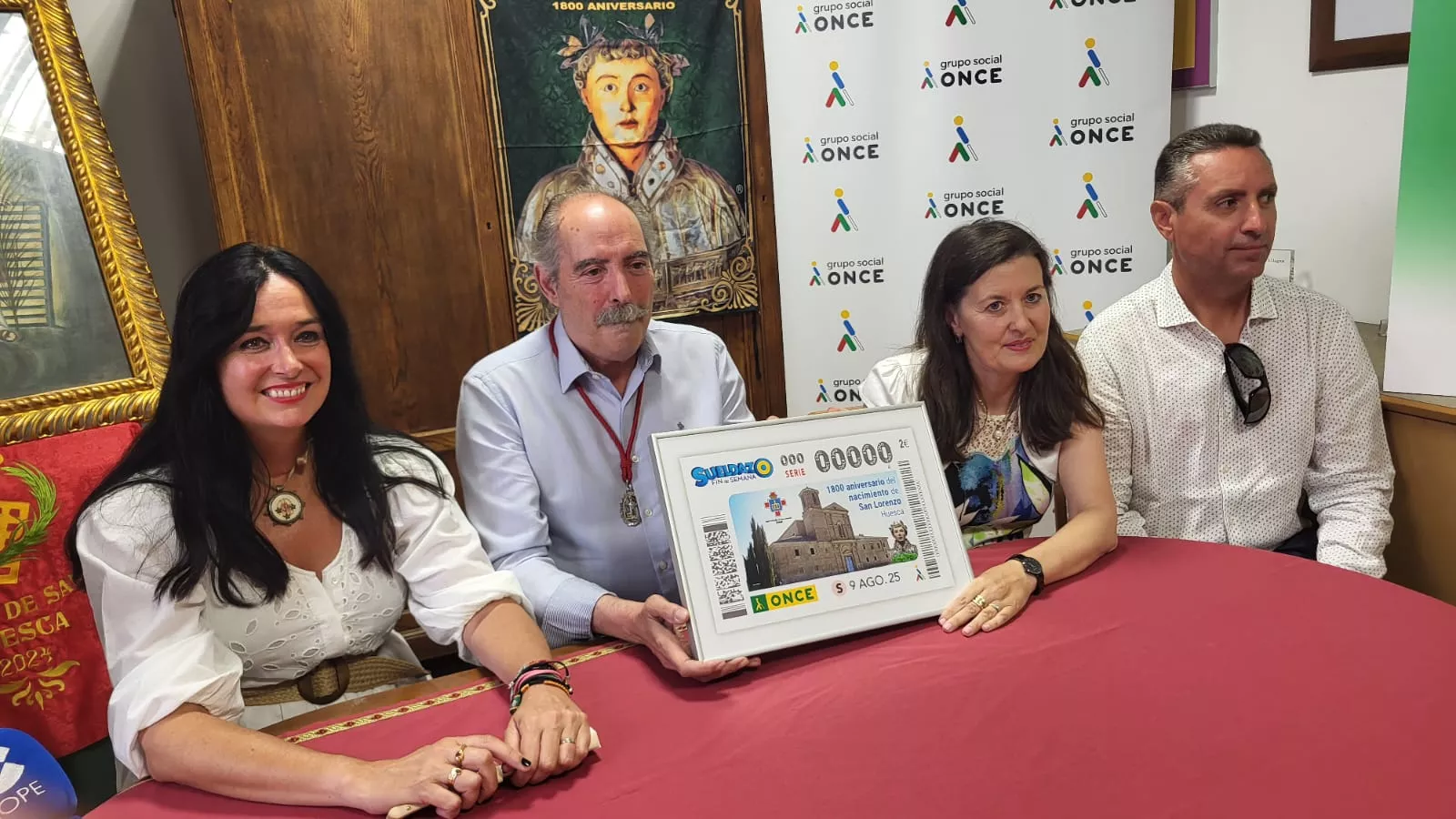 Cupón de la Once del 9 de agosto dedicado al 1800 aniversario de San Lorenzo