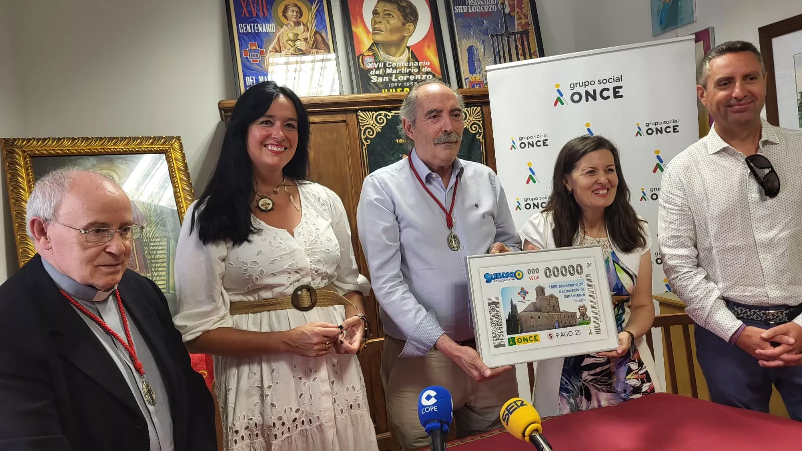 Cupón de la Once del 9 de agosto dedicado al 1800 aniversario de San Lorenzo