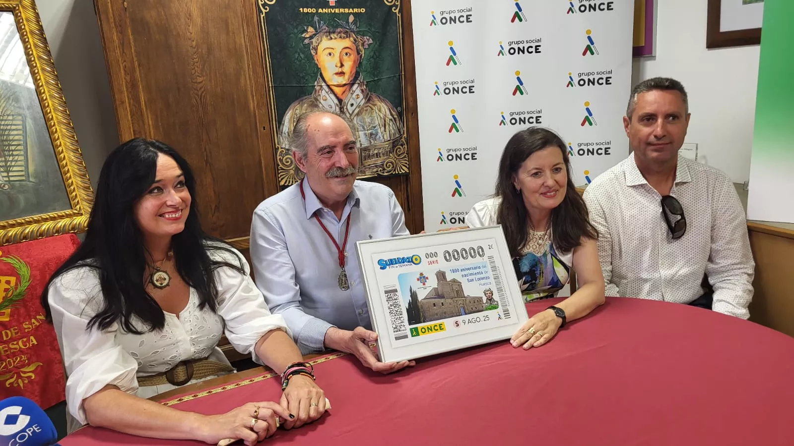 Cupón de la Once del 9 de agosto dedicado al 1800 aniversario de San Lorenzo