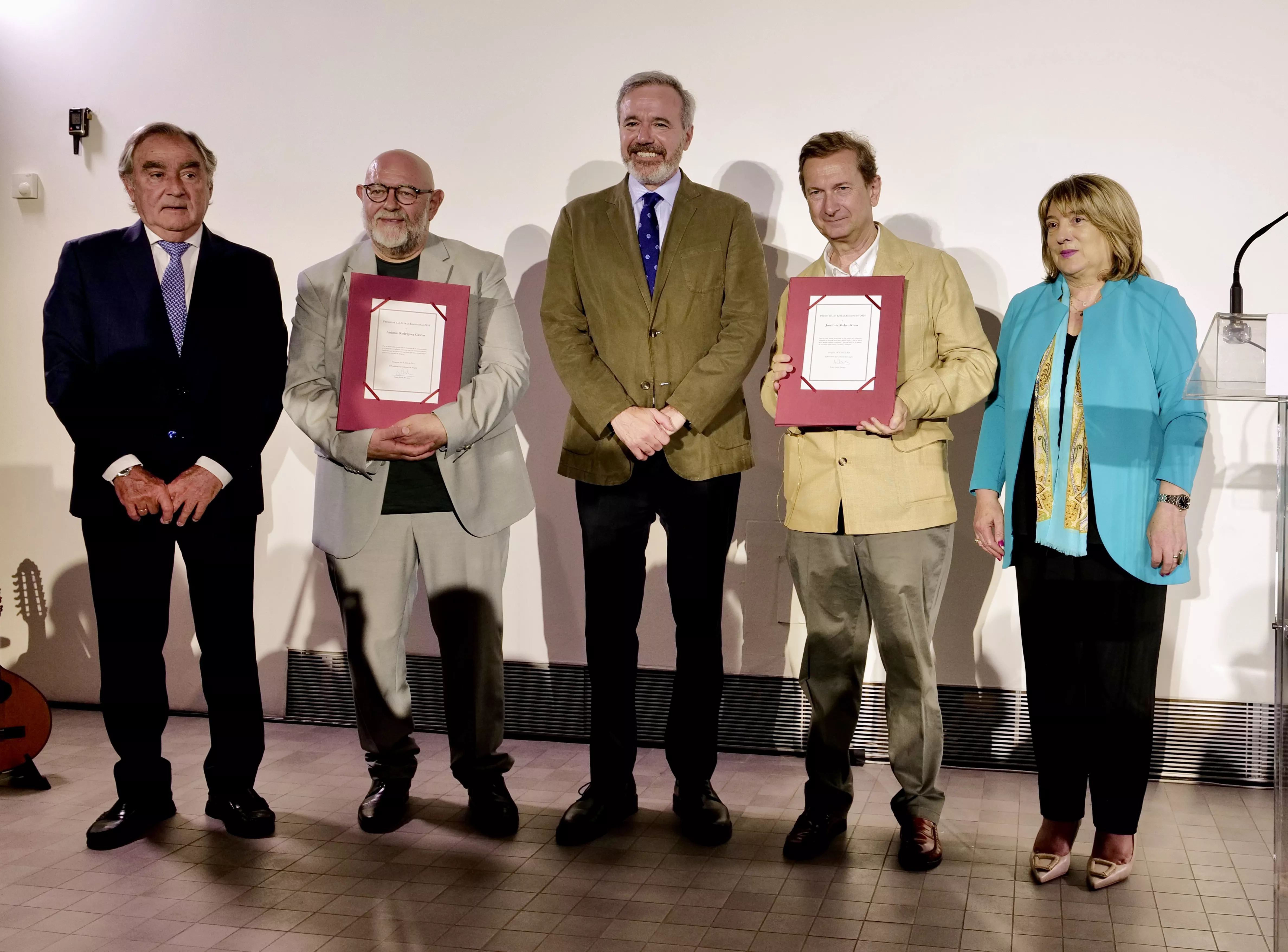 Entrega del Premio de las Letras Aragonesas.