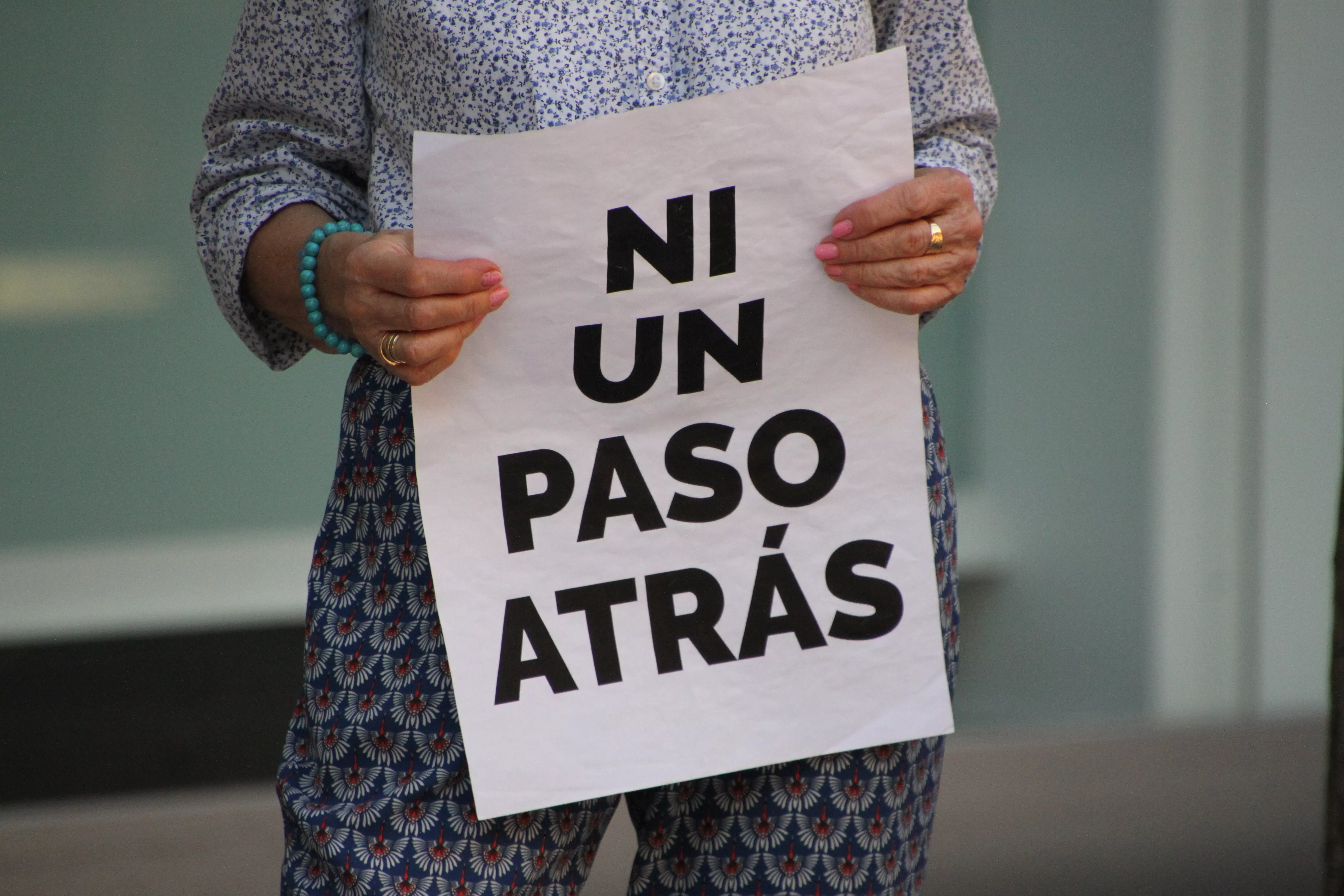 Concentración contra las violencias machistas en Huesca. Foto Carlos Neofato