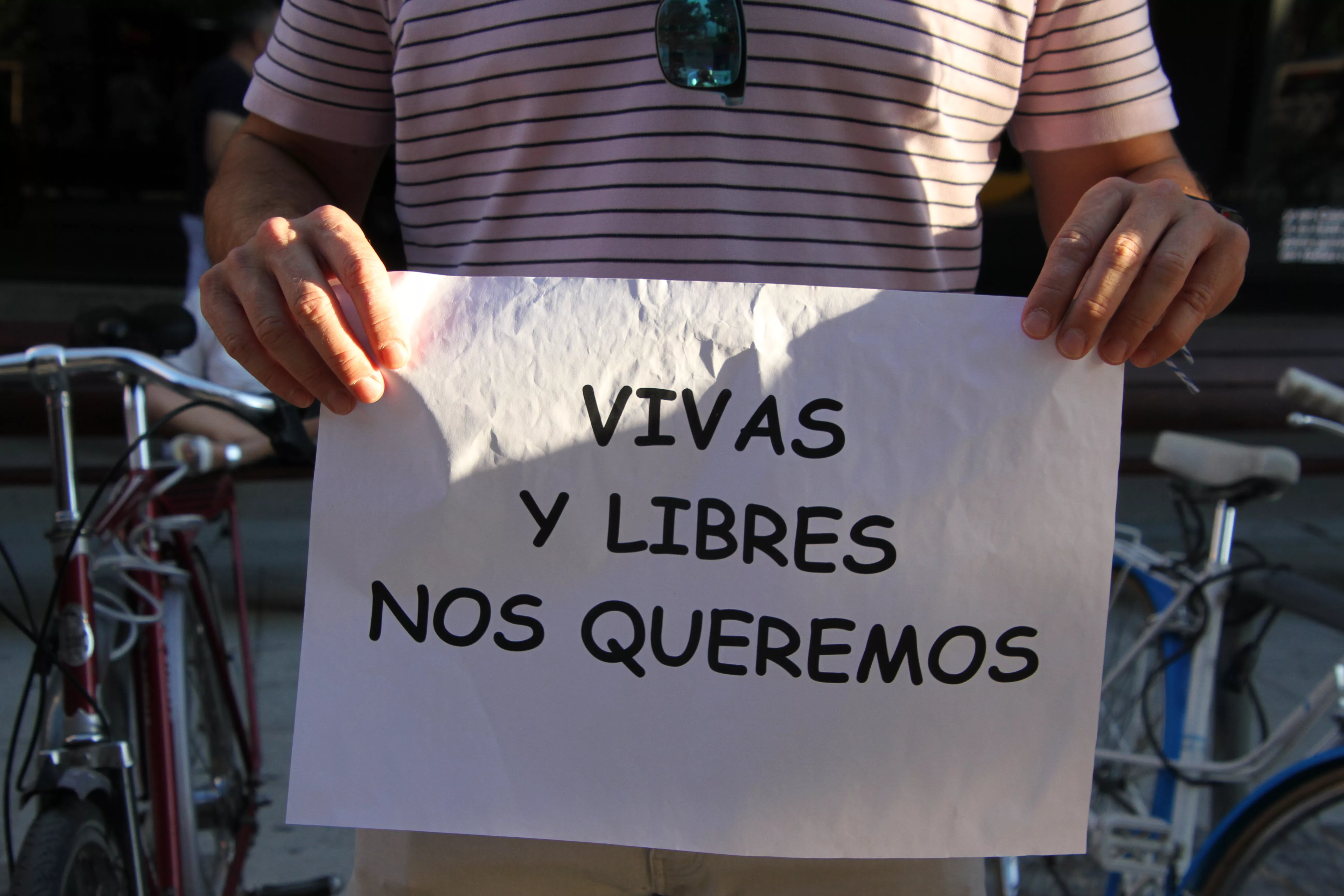 Concentración contra las violencias machistas en Huesca. Foto Carlos Neofato
