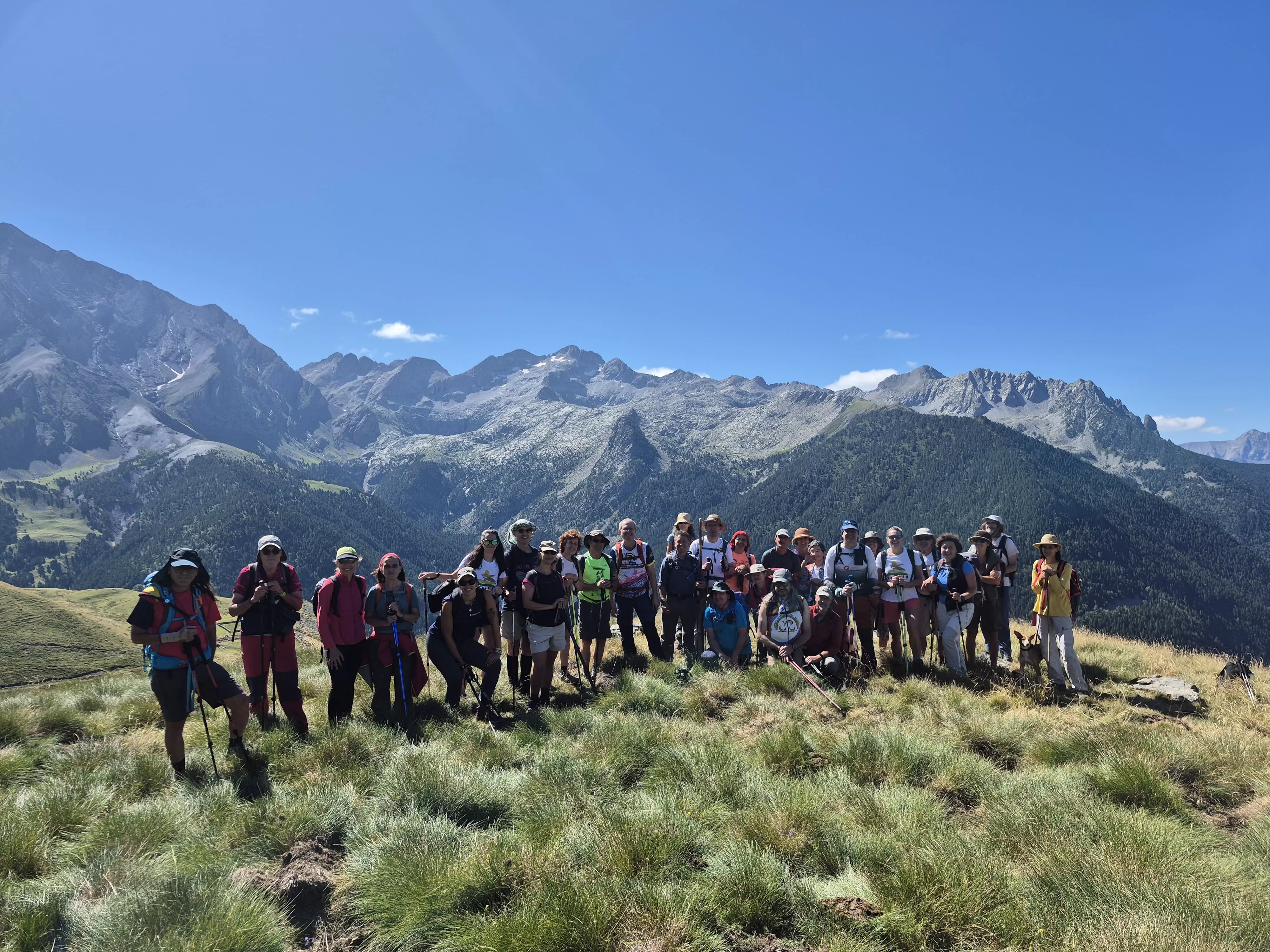 Foto de familia del grupo durante la excursión. CMNabain