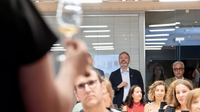 Azcón y Rincón en una cata