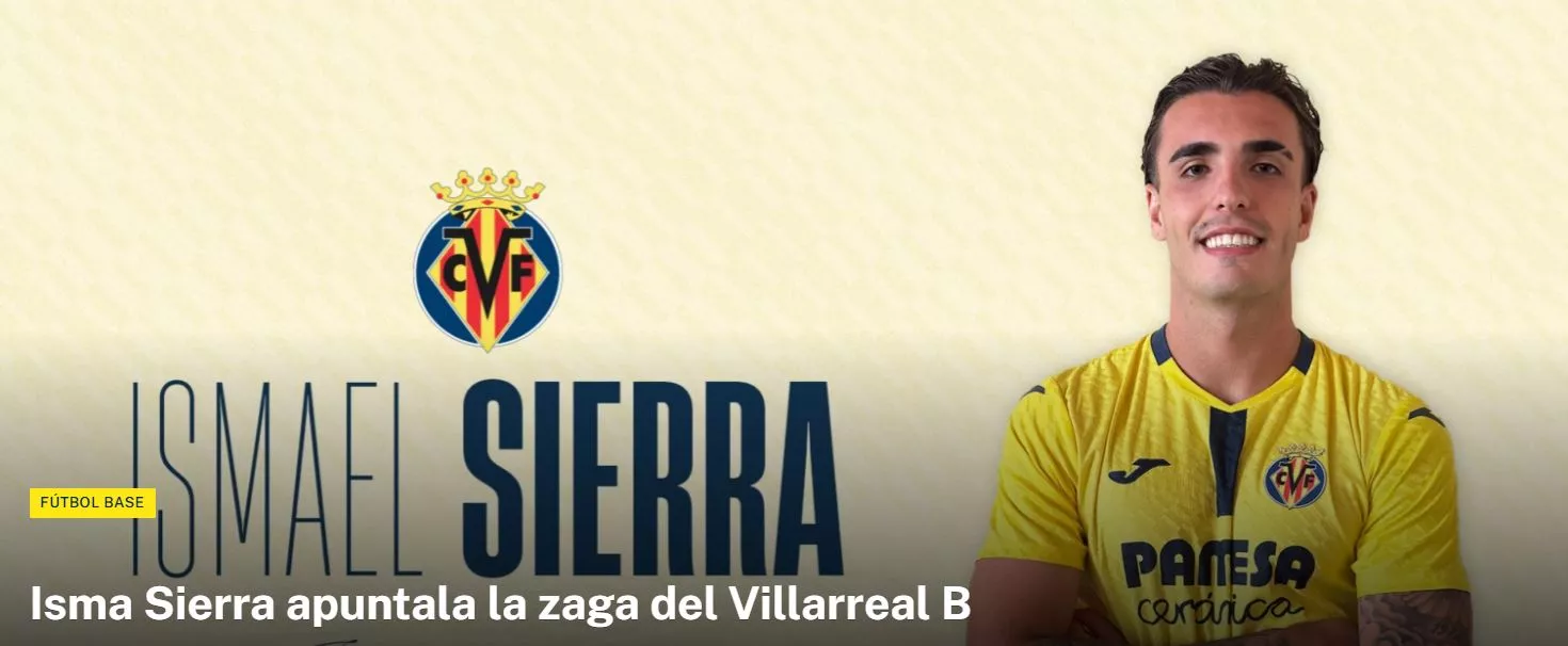 Ismael Sierra, al Villarreal B.