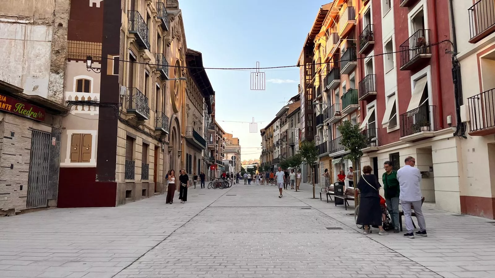 Coso Alto tras las obras de remodelación. Foto Mercedes Manterola