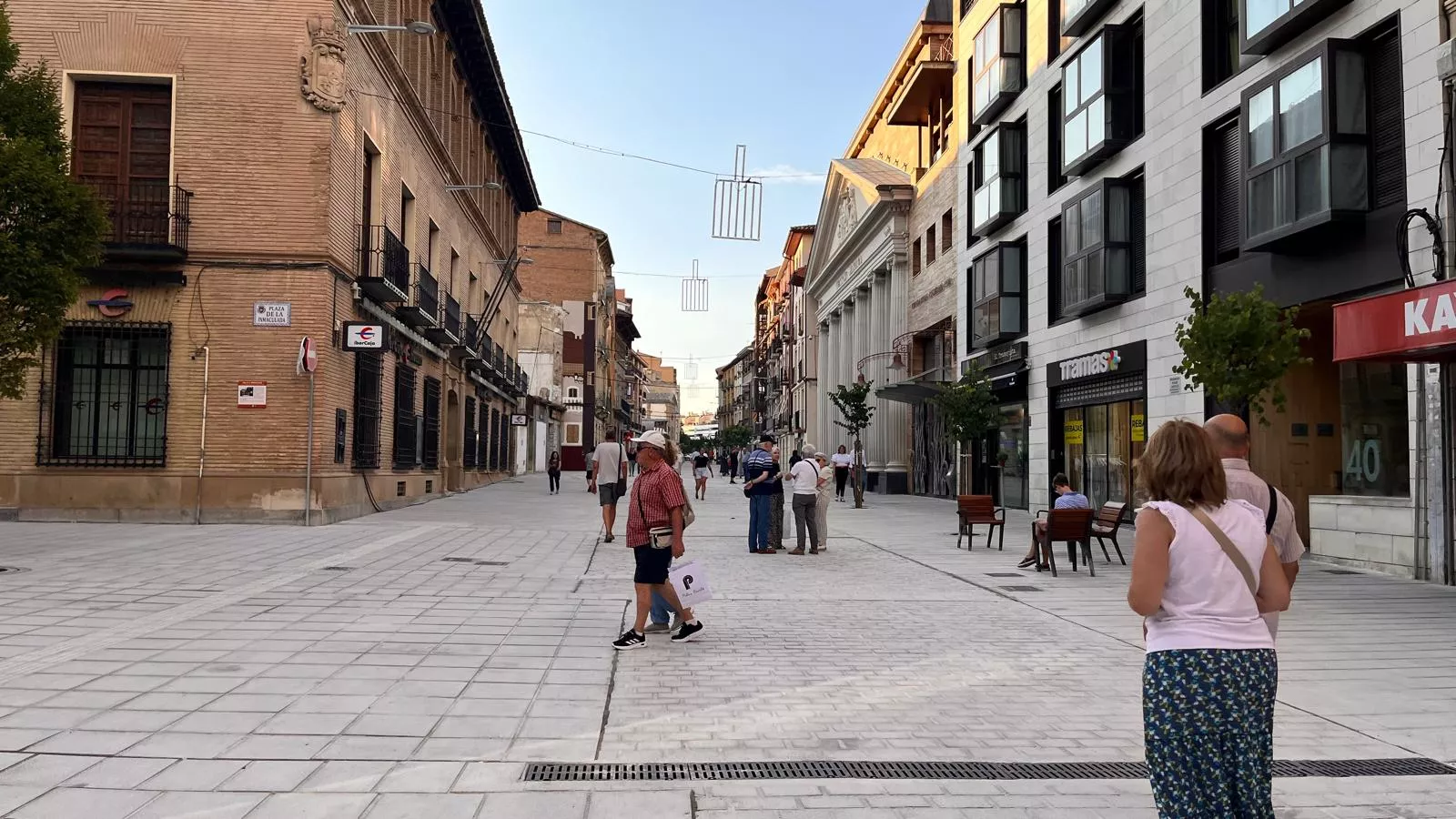 Coso Alto tras las obras de remodelación. Foto Mercedes Manterola