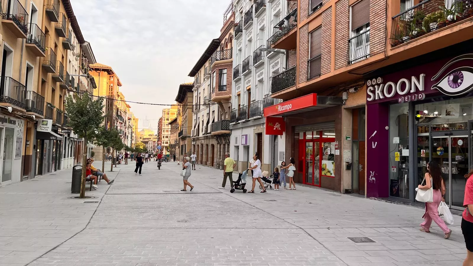 Coso Alto tras las obras de remodelación. Foto Mercedes Manterola