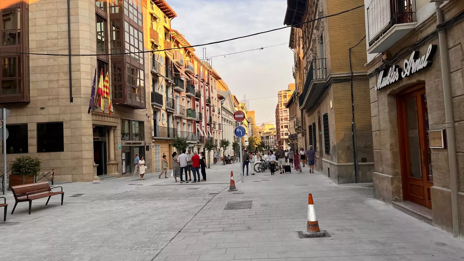 Coso Alto tras las obras de remodelación. Foto Mercedes Manterola