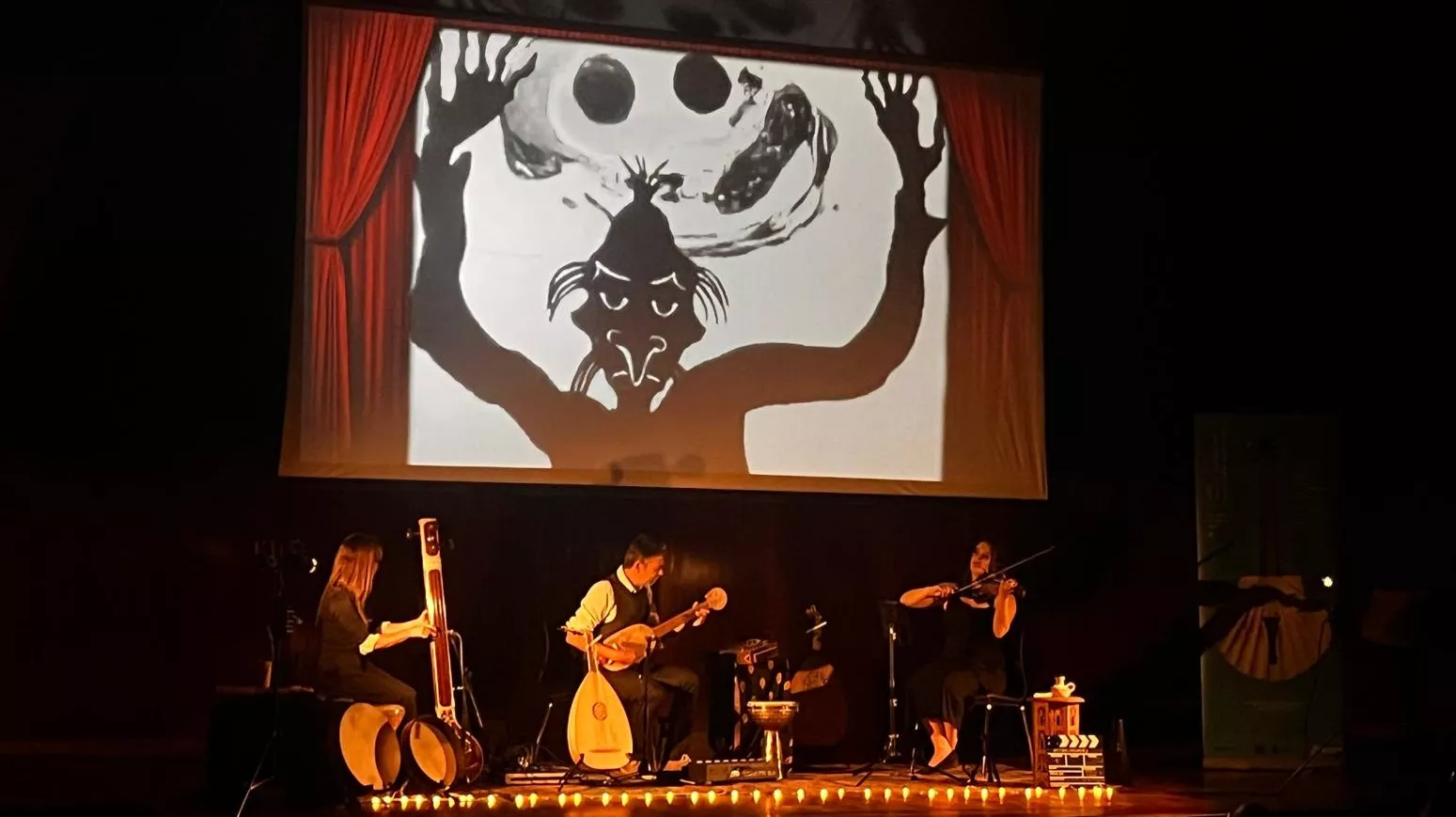 Espectáculo Musicinemas en el XXXIV Festival Camino de Santiago. Foto Mercedes Manterola