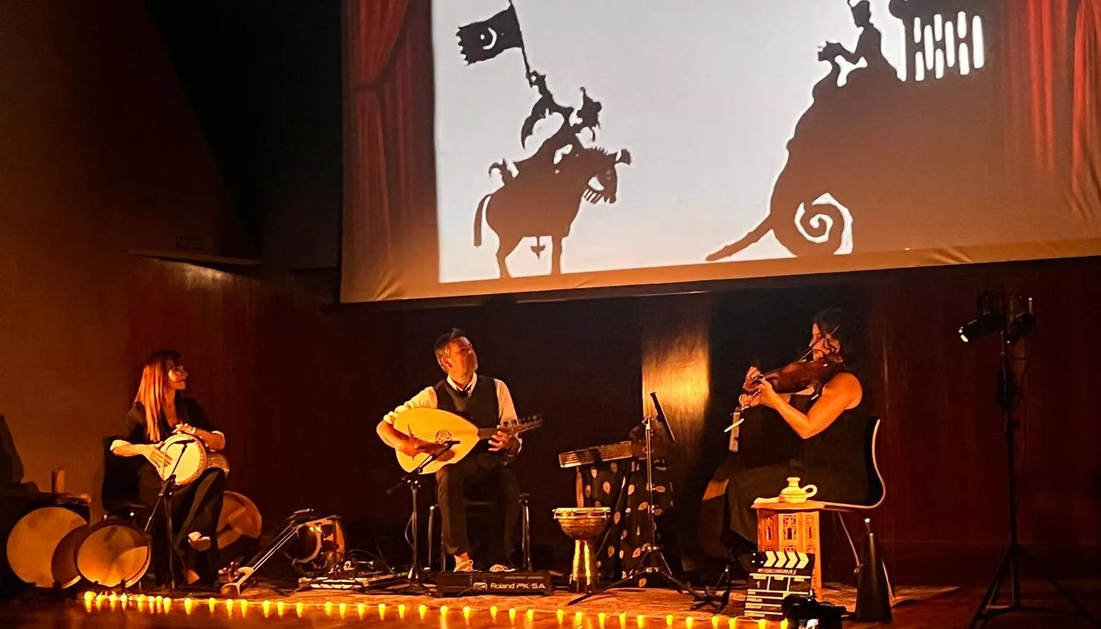 Espectáculo Musicinemas en el XXXIV Festival Camino de Santiago. Foto Mercedes Manterola