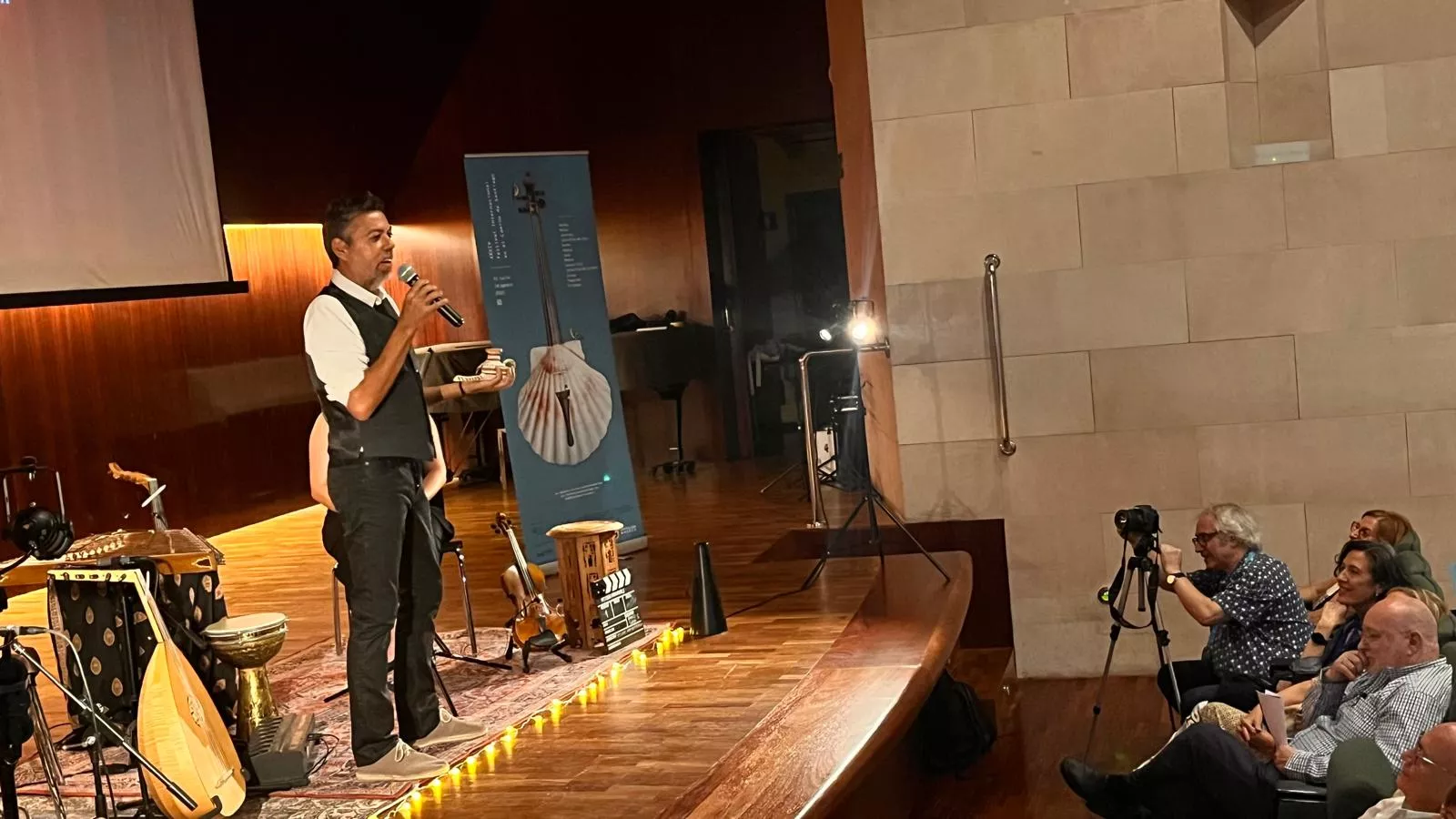 Espectáculo Musicinemas en el XXXIV Festival Camino de Santiago. Foto Mercedes Manterola