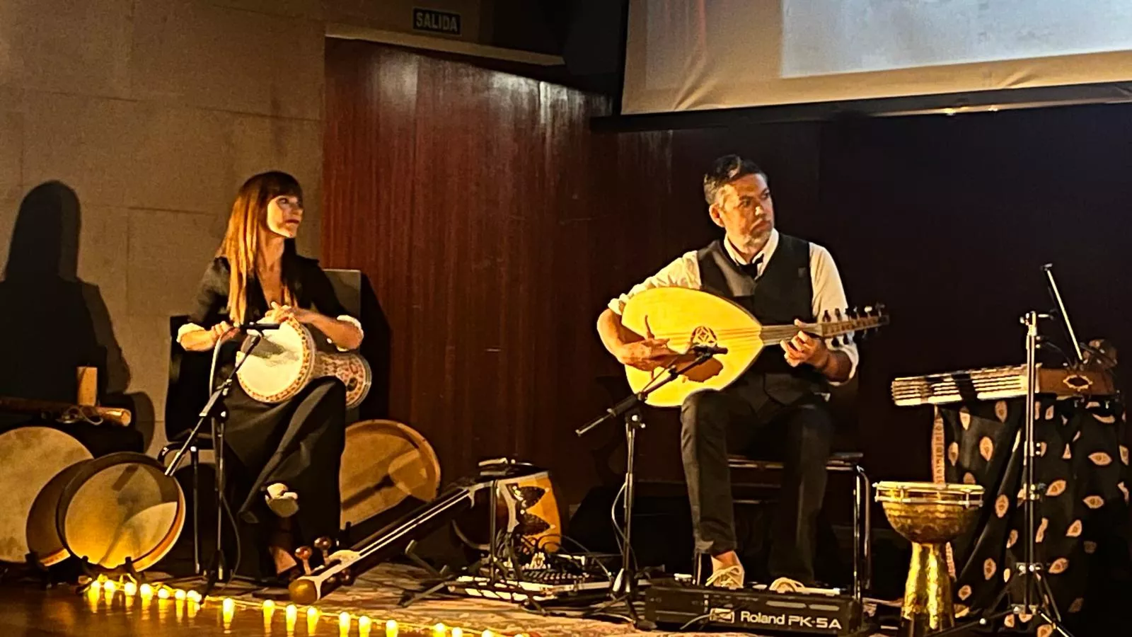 Espectáculo Musicinemas en el XXXIV Festival Camino de Santiago. Foto Mercedes Manterola