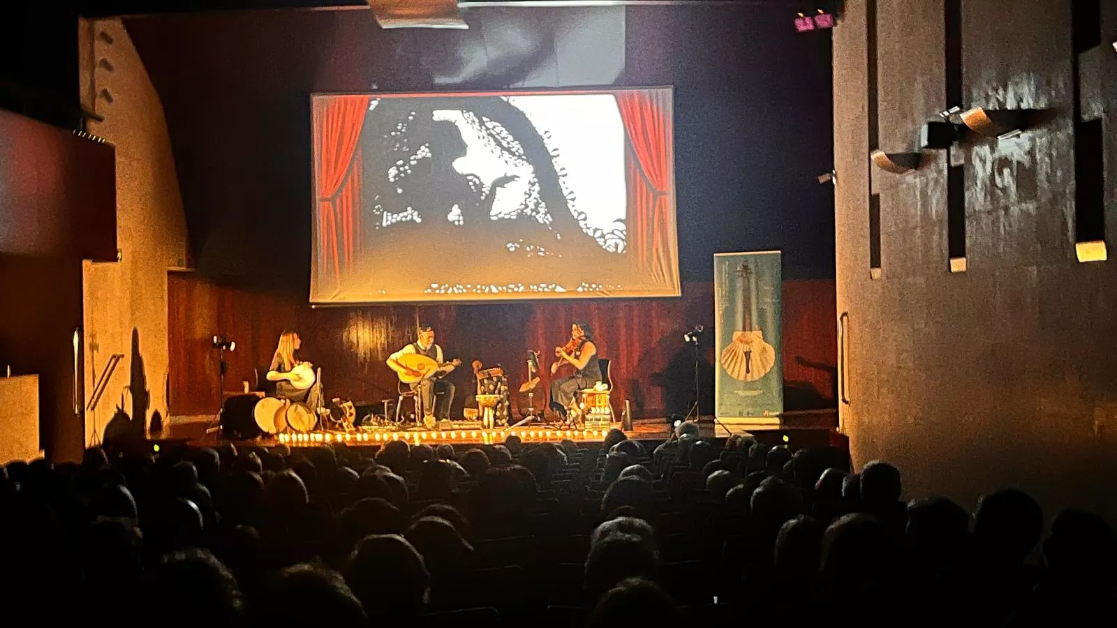 Espectáculo Musicinemas en el XXXIV Festival Camino de Santiago. Foto Mercedes Manterola