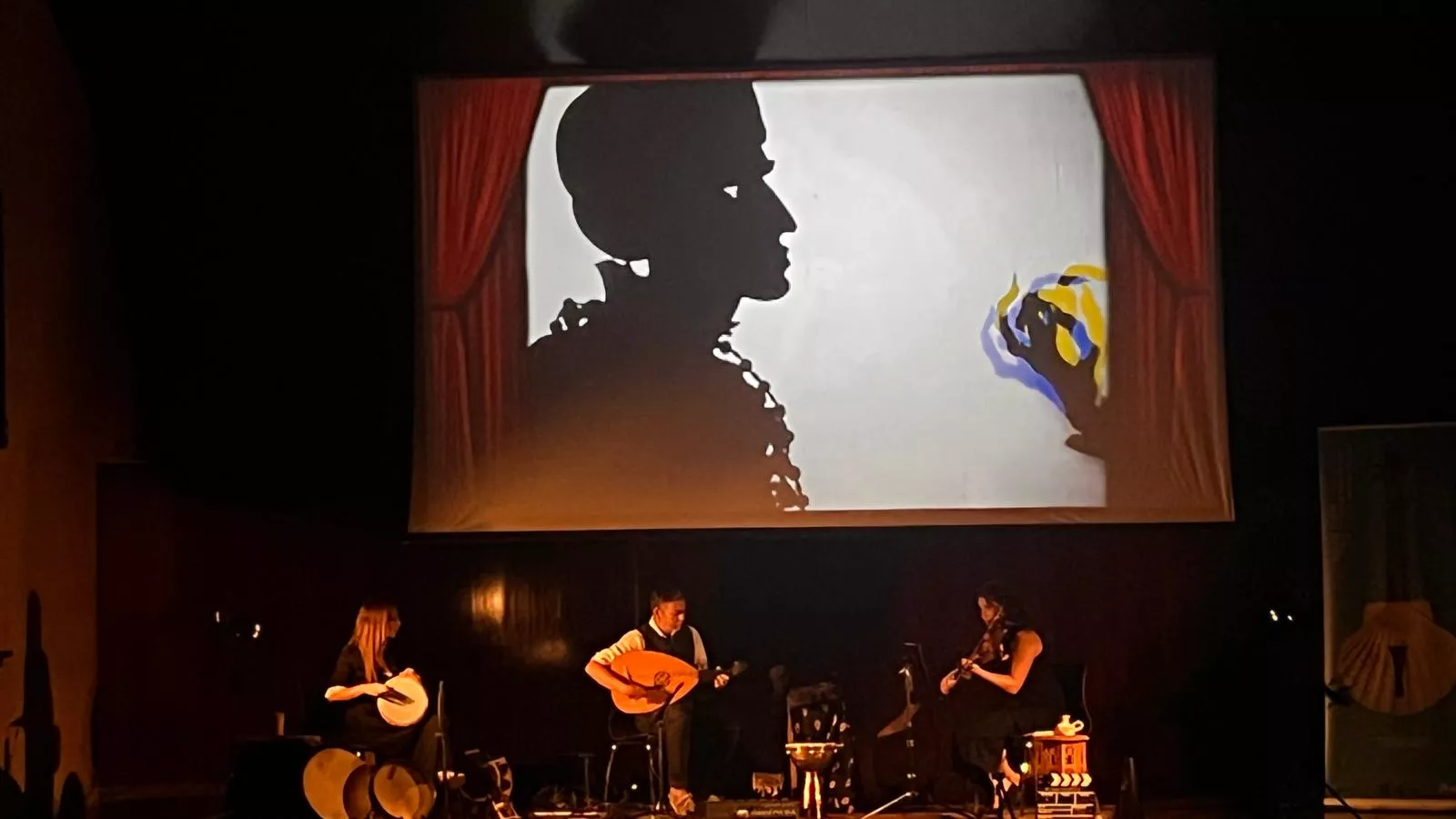 Espectáculo Musicinemas en el XXXIV Festival Camino de Santiago. Foto Mercedes Manterola