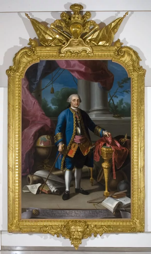 Retrato del Conde de Aranda en el Paraninfo Andrés Lasauca bebió de las fuentes sertorianas Retrato del Conde de Aranda en el Paraninfo Andrés Lasauca bebió de las fuentes sertorianas