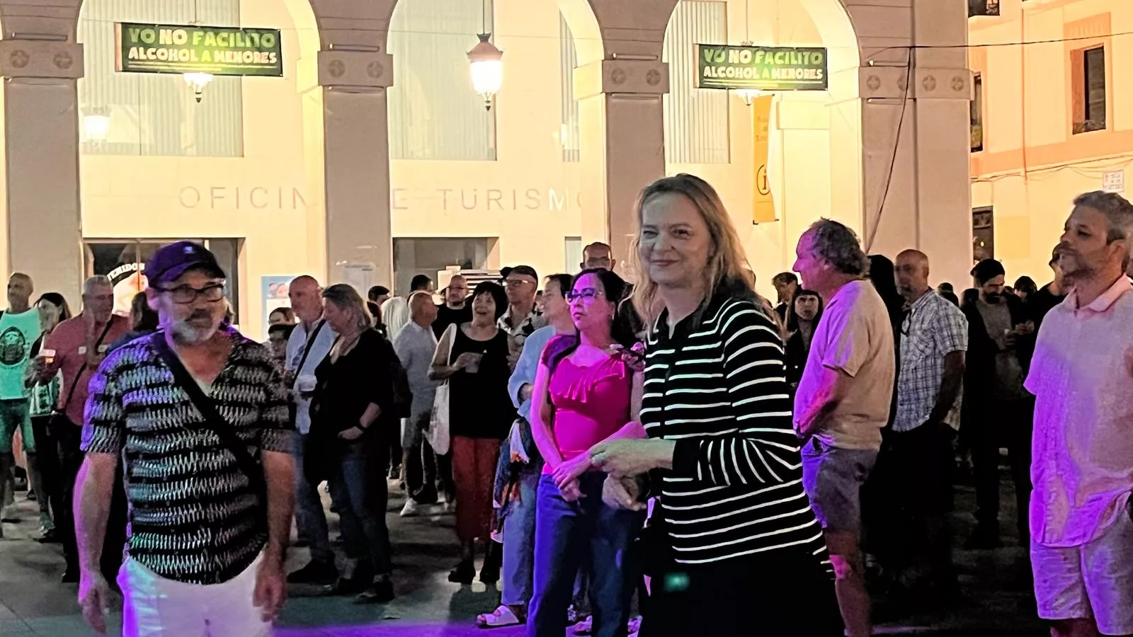 Tritón Jiménez en el pórtico laurentino de Huesca. Foto Mercedes Manterola