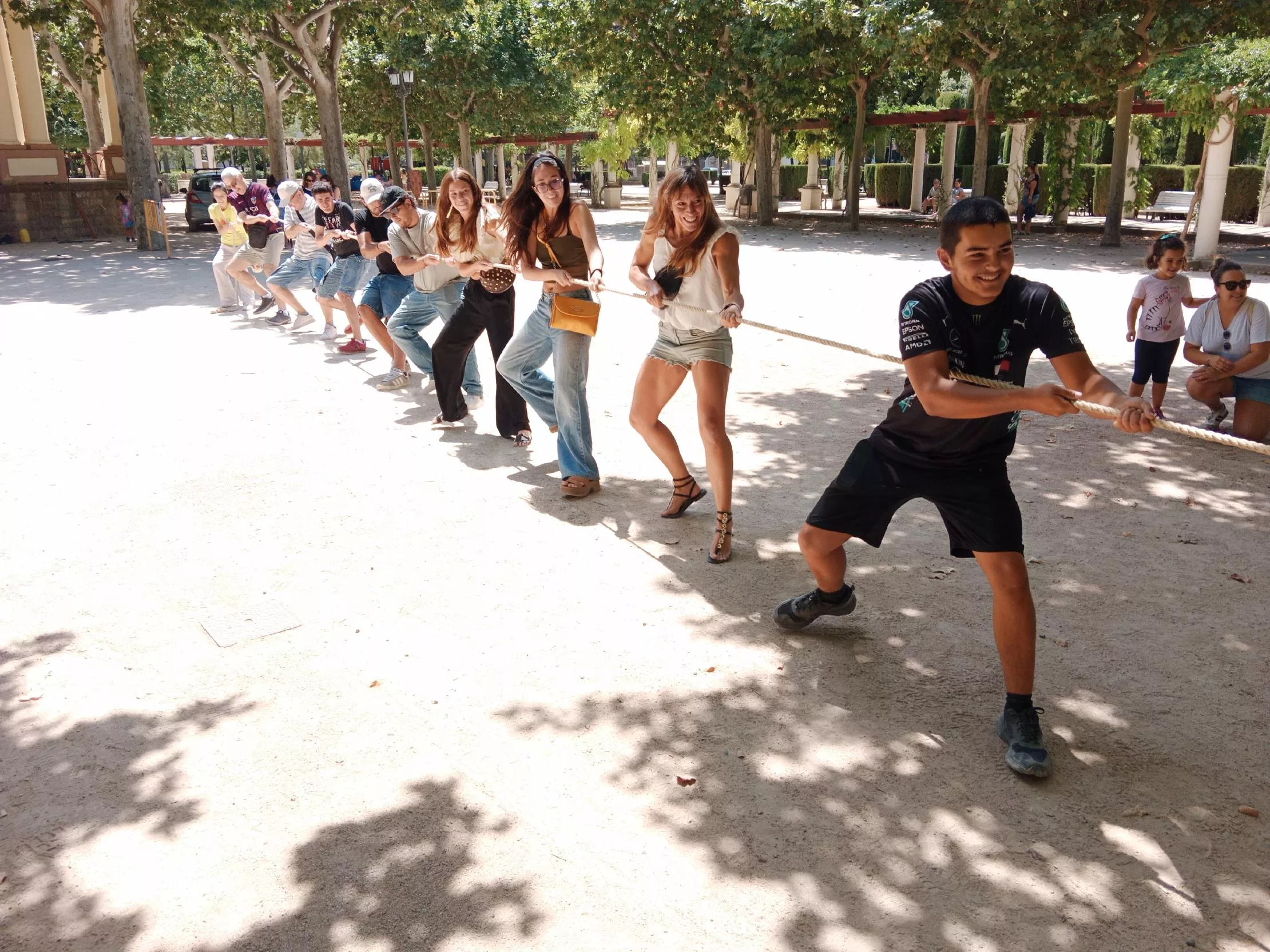 Juegos en Huesca, tiro de soga