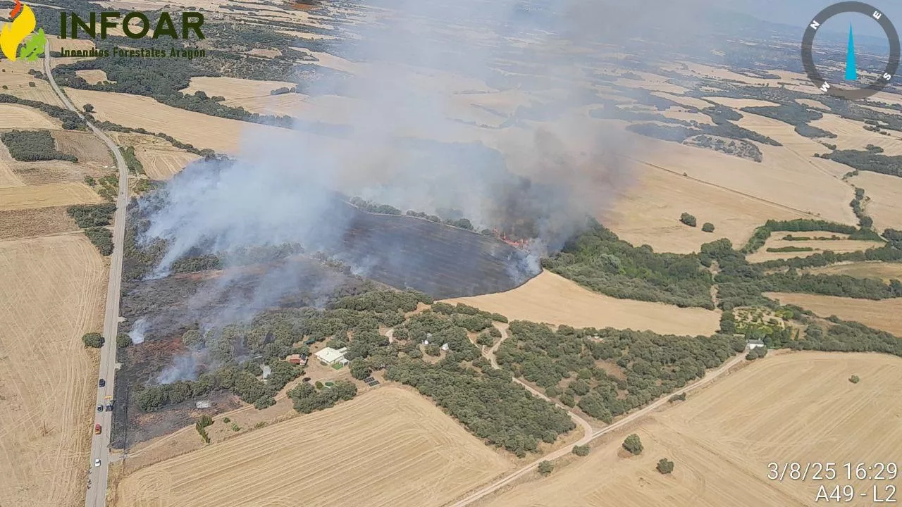 Incendio en Siétamo.