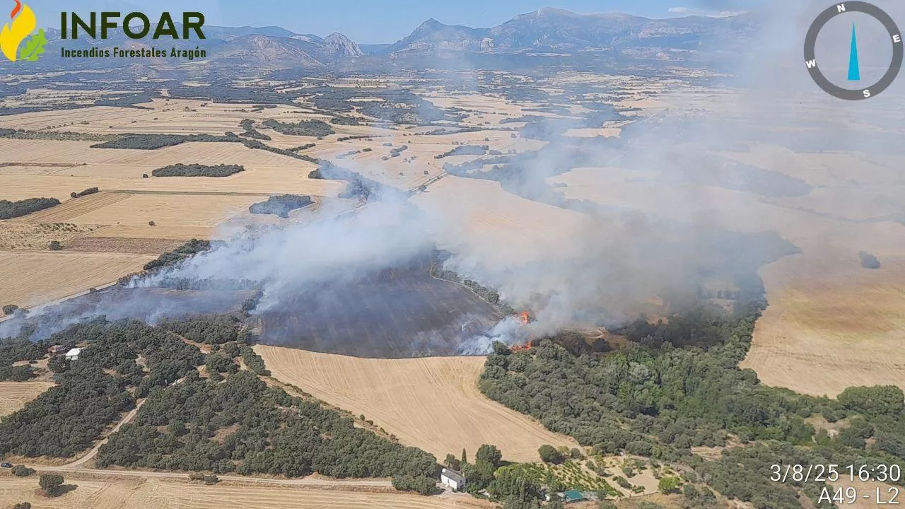 Incendio en Siétamo.