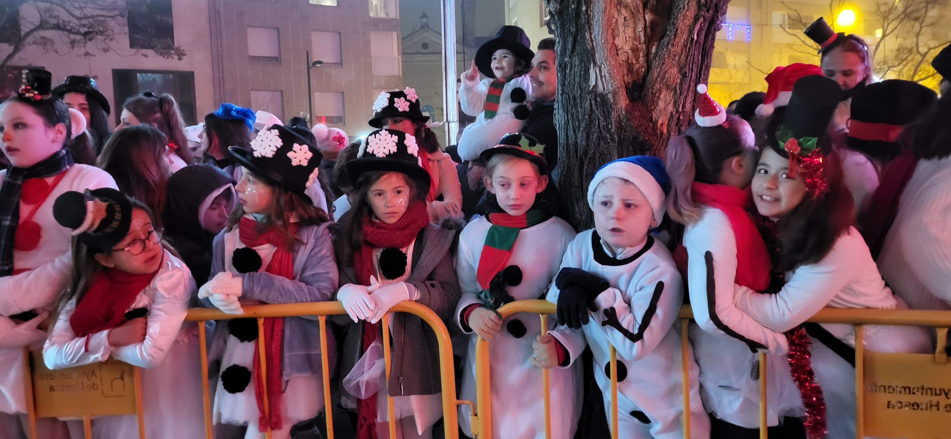 Cabalgata de los Reyes Magos de Oriente en Huesca. Foto Mercedes Manterola