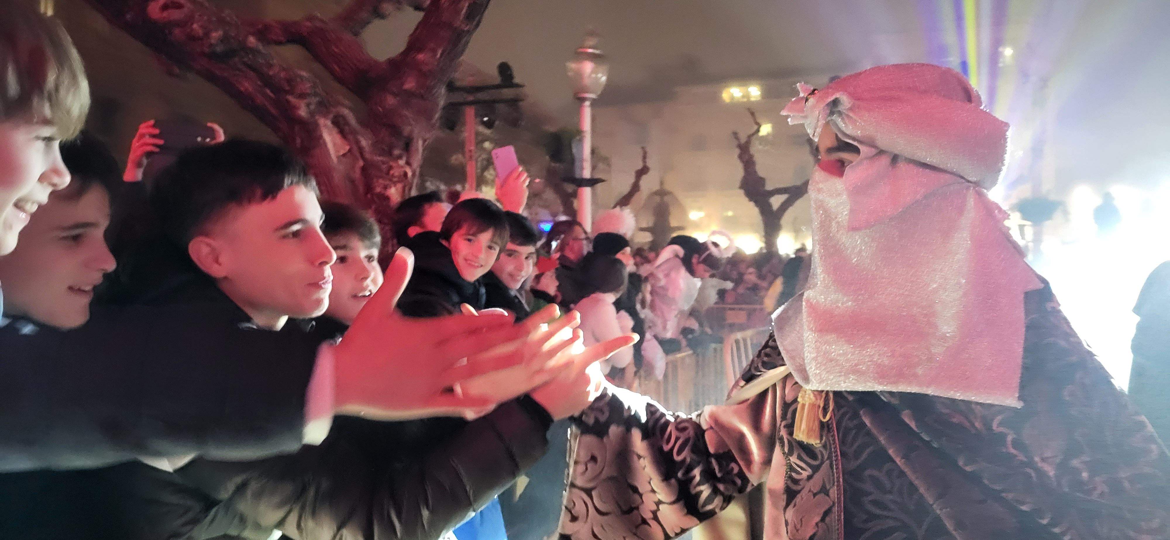 Cabalgata de los Reyes Magos de Oriente en Huesca. Foto Mercedes Manterola
