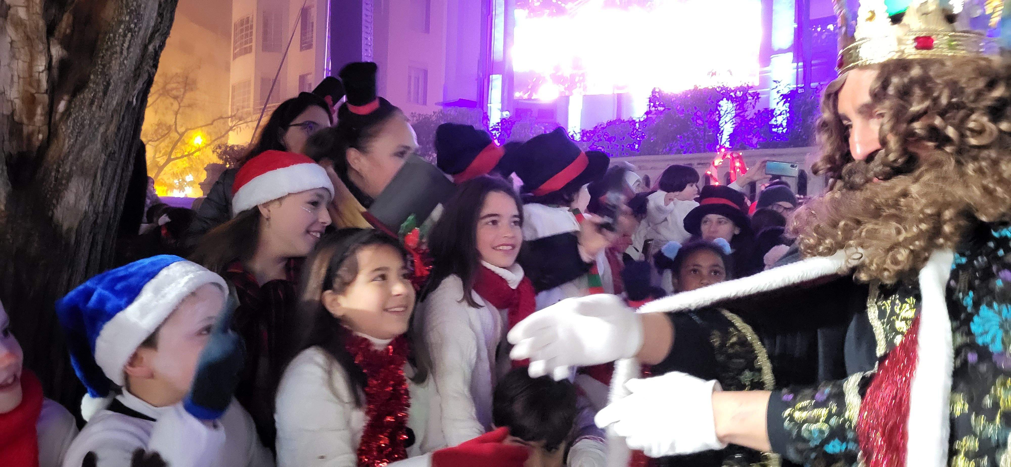 Cabalgata de los Reyes Magos de Oriente en Huesca. Foto Mercedes Manterola