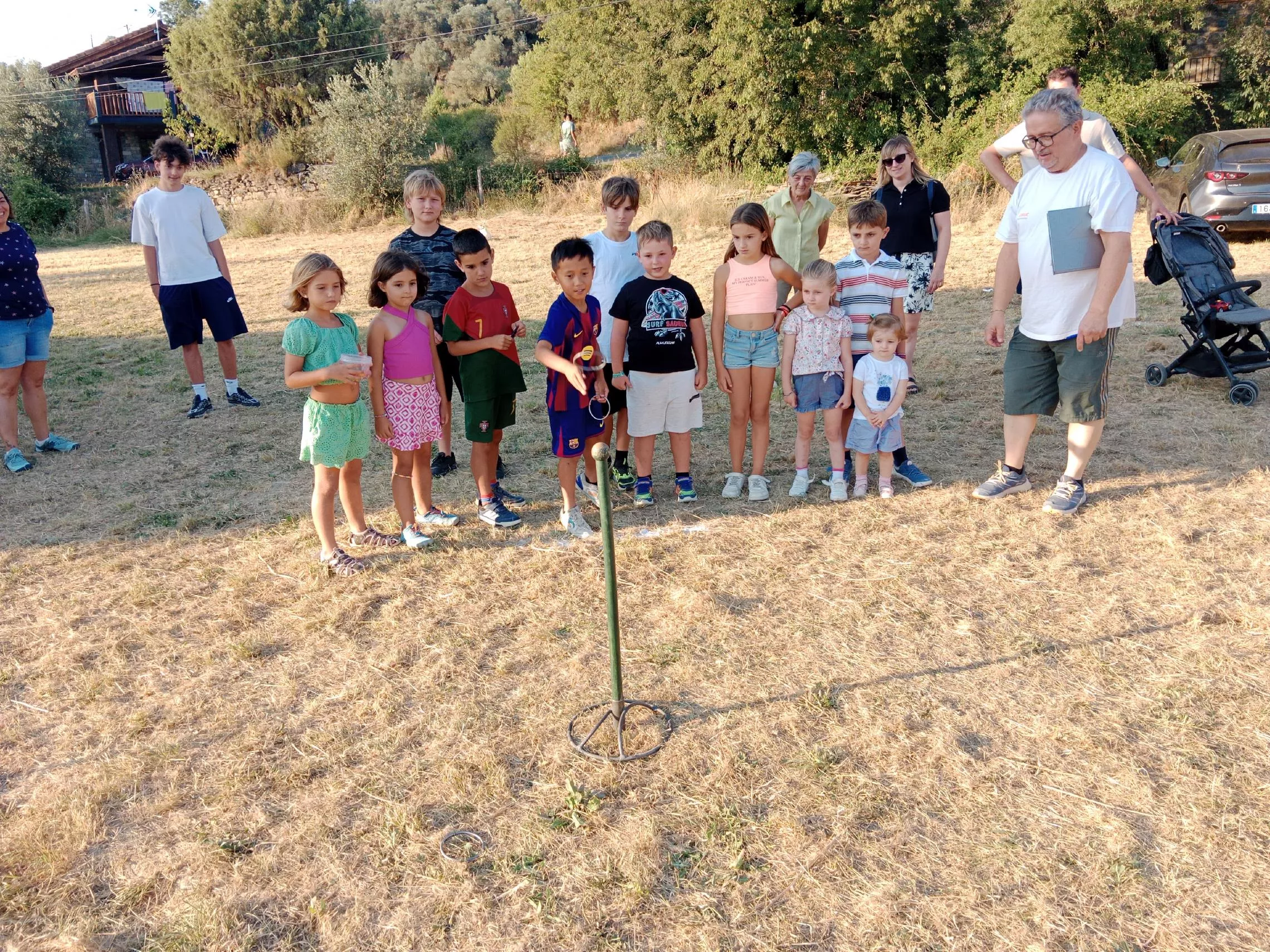 Juegos en Guaso, diario de Huesca, anillas