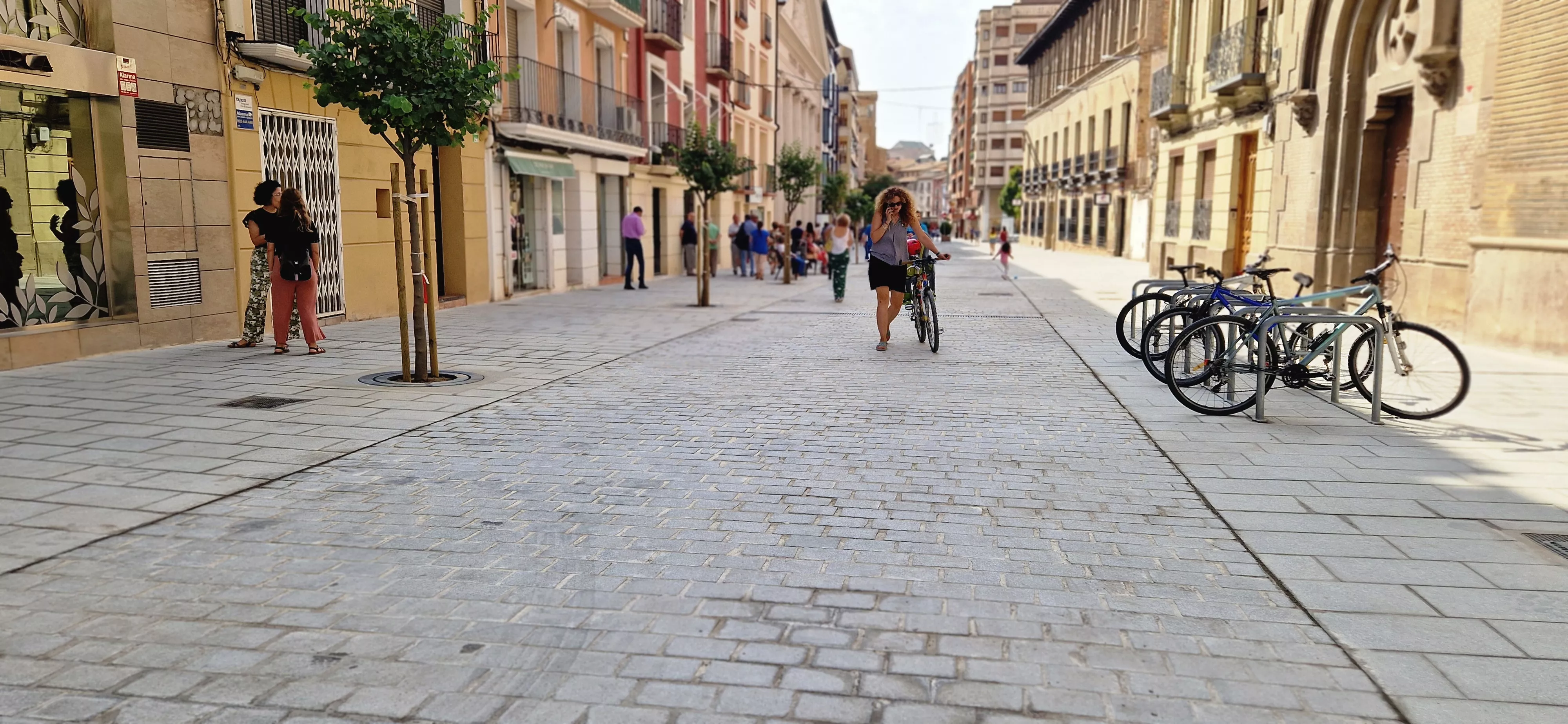 Inauguración de la reurbanización del Coso Alto. Foto Myriam Martínez